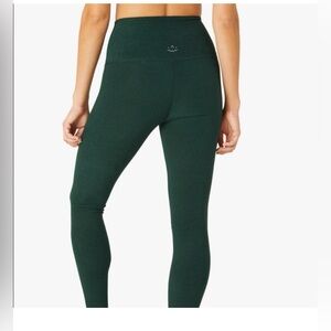 Beyond Yoga Deep Forest Green High-Waist Leggings